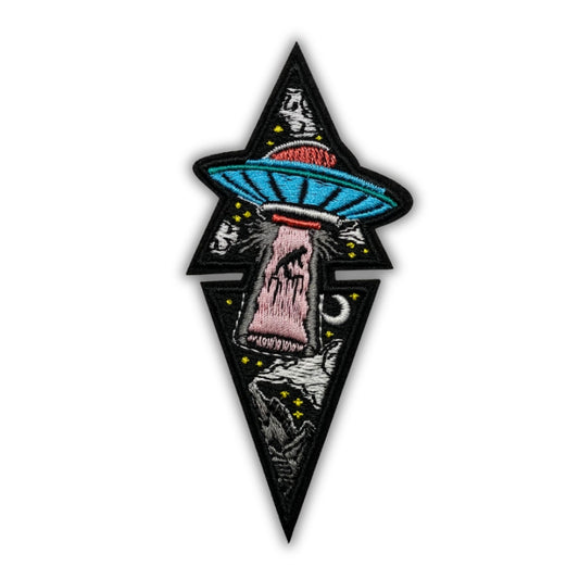 Abduction UFO Xfiles Patch - Embroidered Iron-On Patches