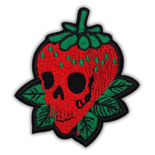 Bloody Skullberry Patch - Embroidered Iron-On Patches