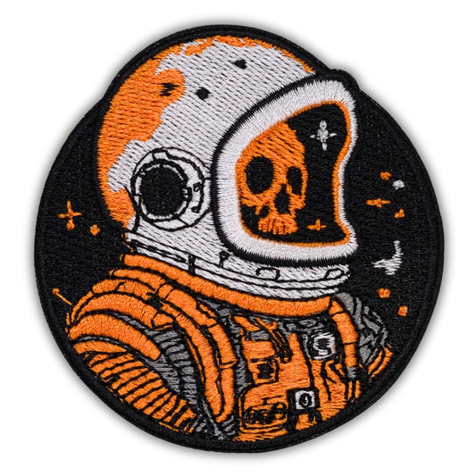 Cosmic Skull Astronaut Patch - Embroidered Iron-On Patches