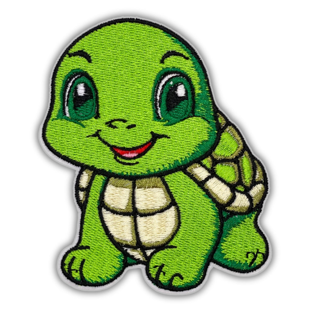 Cute Baby Turtle Patch - Embroidered Iron-On Patches