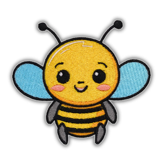 Cute Bee Patch - Embroidered Iron-On Patches