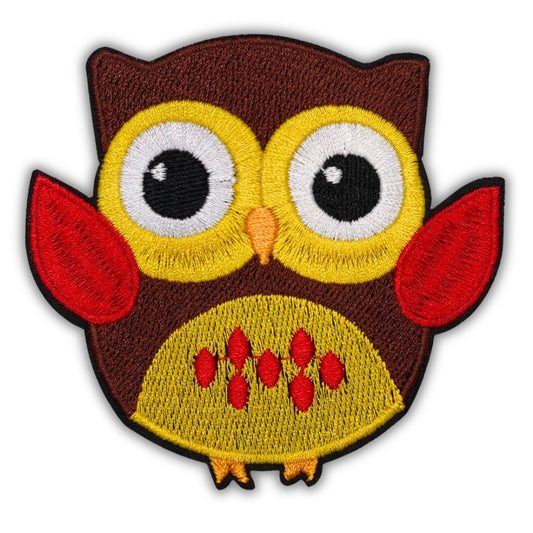 Cute Owl Patch - Embroidered Iron-On Patches