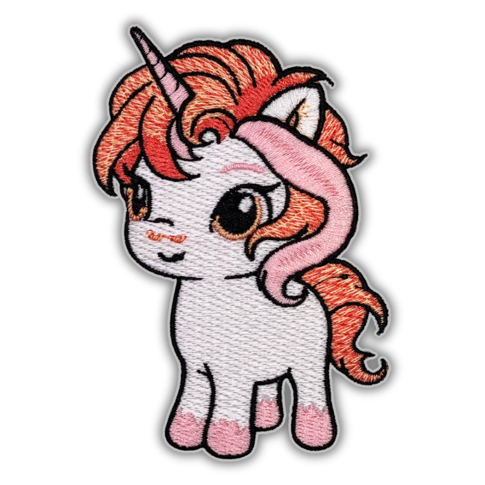 Cute Rainbow Unicorn Patch - Embroidered Iron-On Patches