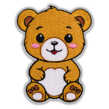 Cute Teddy Bear Patch - Embroidered Iron-On Patches