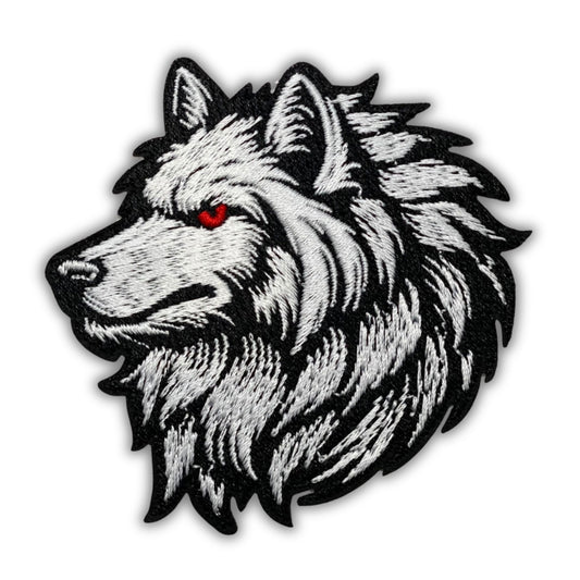 Direwolf Patch - Embroidered Iron-On Patches