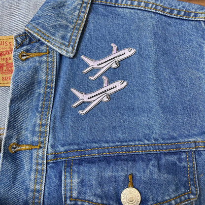 The Airplane Patch - Embroidered Iron-On Patches