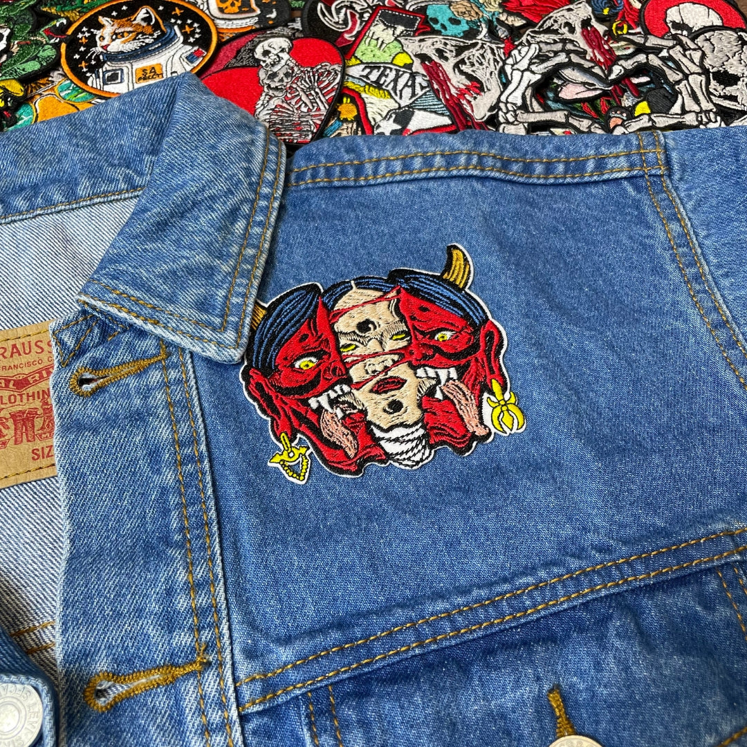 Hidden Self Hannya Patch - Embroidered Iron-On Patches