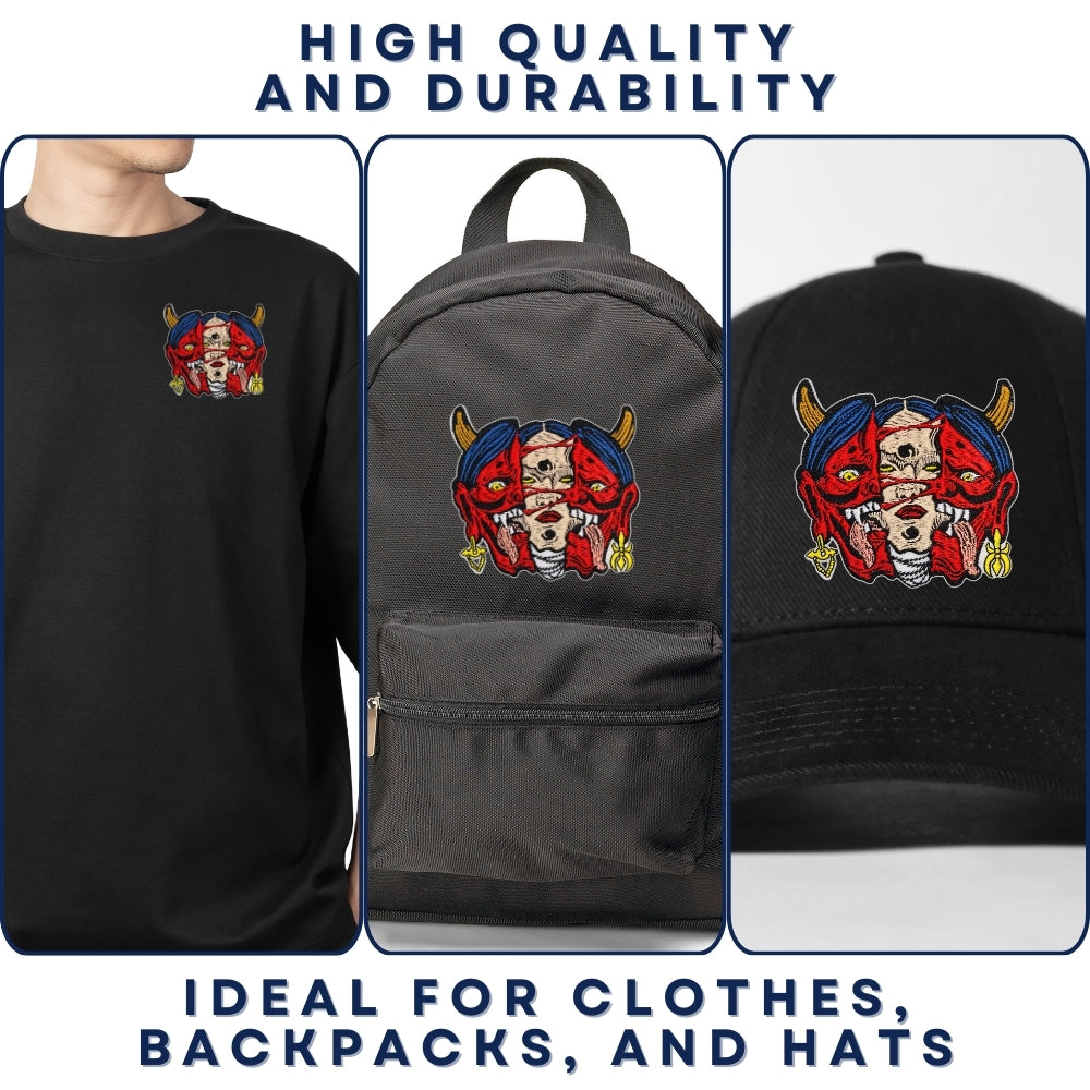 Hidden Self Hannya Patch - Embroidered Iron-On Patches