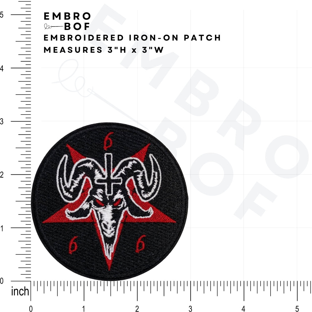 Sigil of Baphomet Patch - Embroidered Iron-On Patches