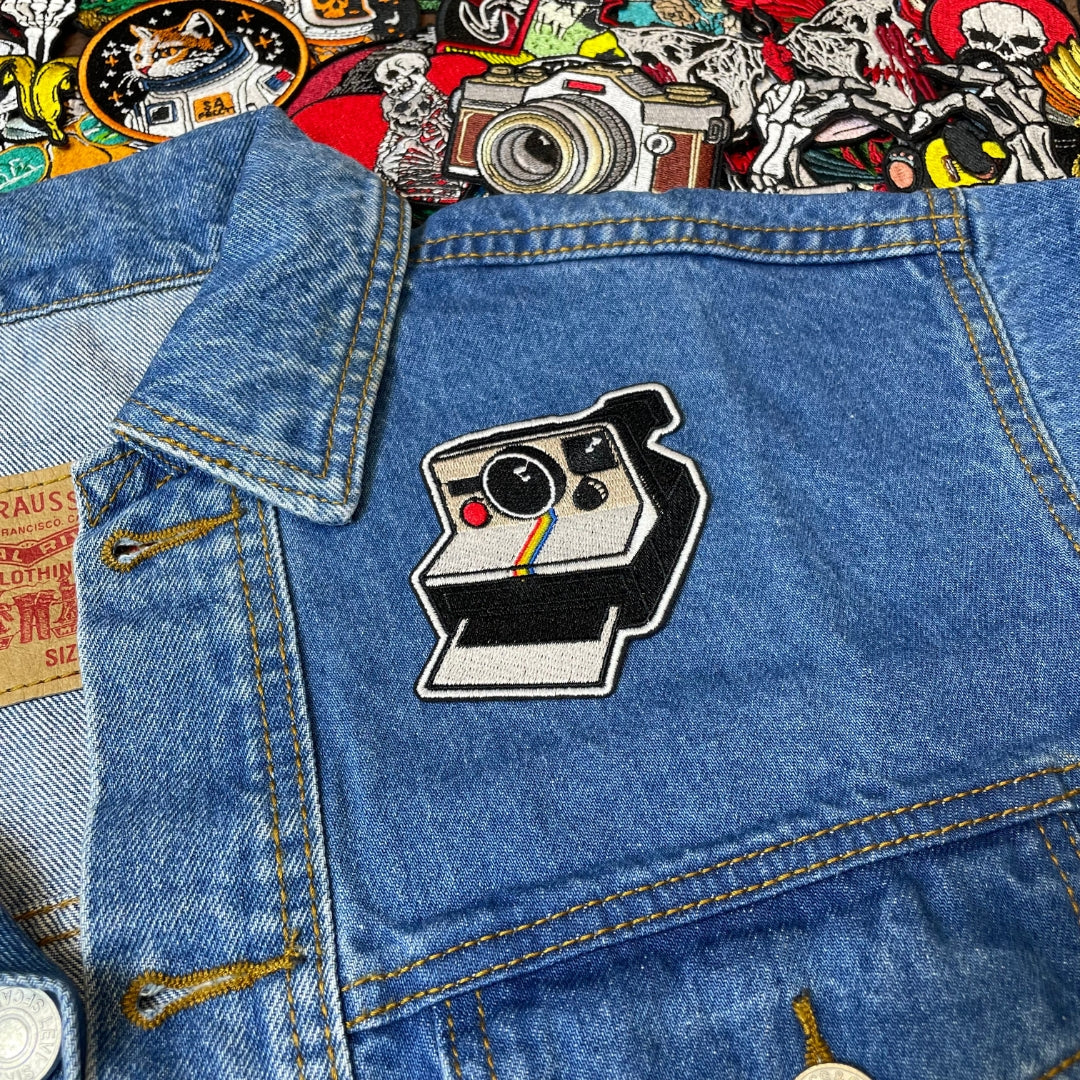 Vintage Polaroid Patch - Embroidered Iron-On Patches