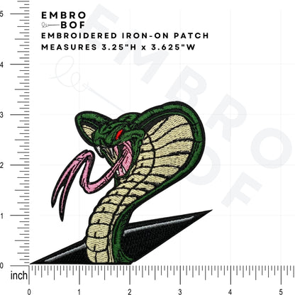 Cobra Patch - Embroidered Iron-On Patches