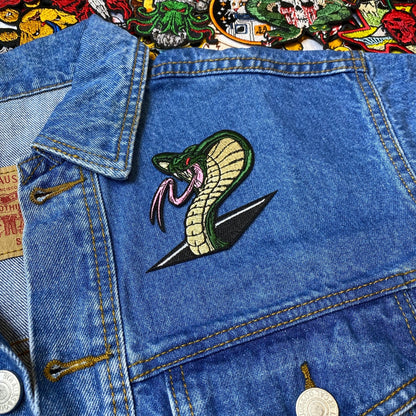 Cobra Patch - Embroidered Iron-On Patches