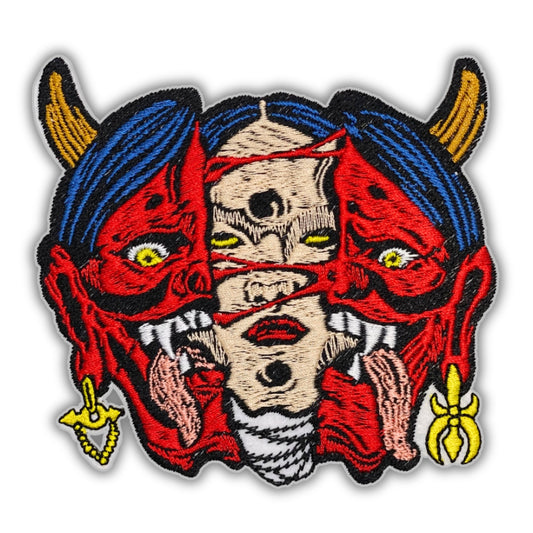 Hidden Self Hannya Patch - Embroidered Iron-On Patches