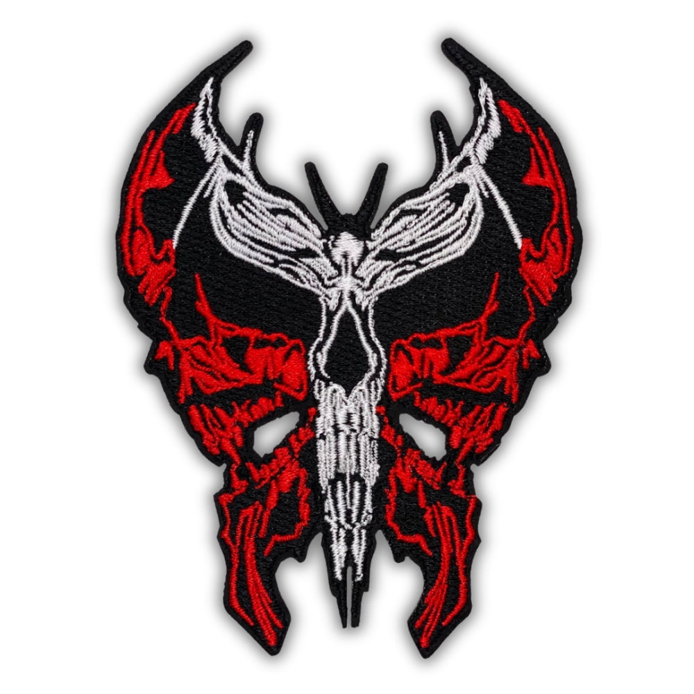 Mystic Skull Butterfly Patch - Embroidered Iron-On Patches