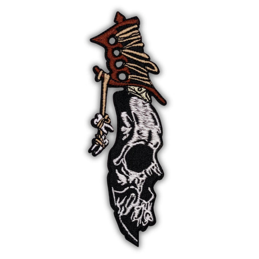 Skullblade Dagger Patch - Embroidered Iron-On Patches