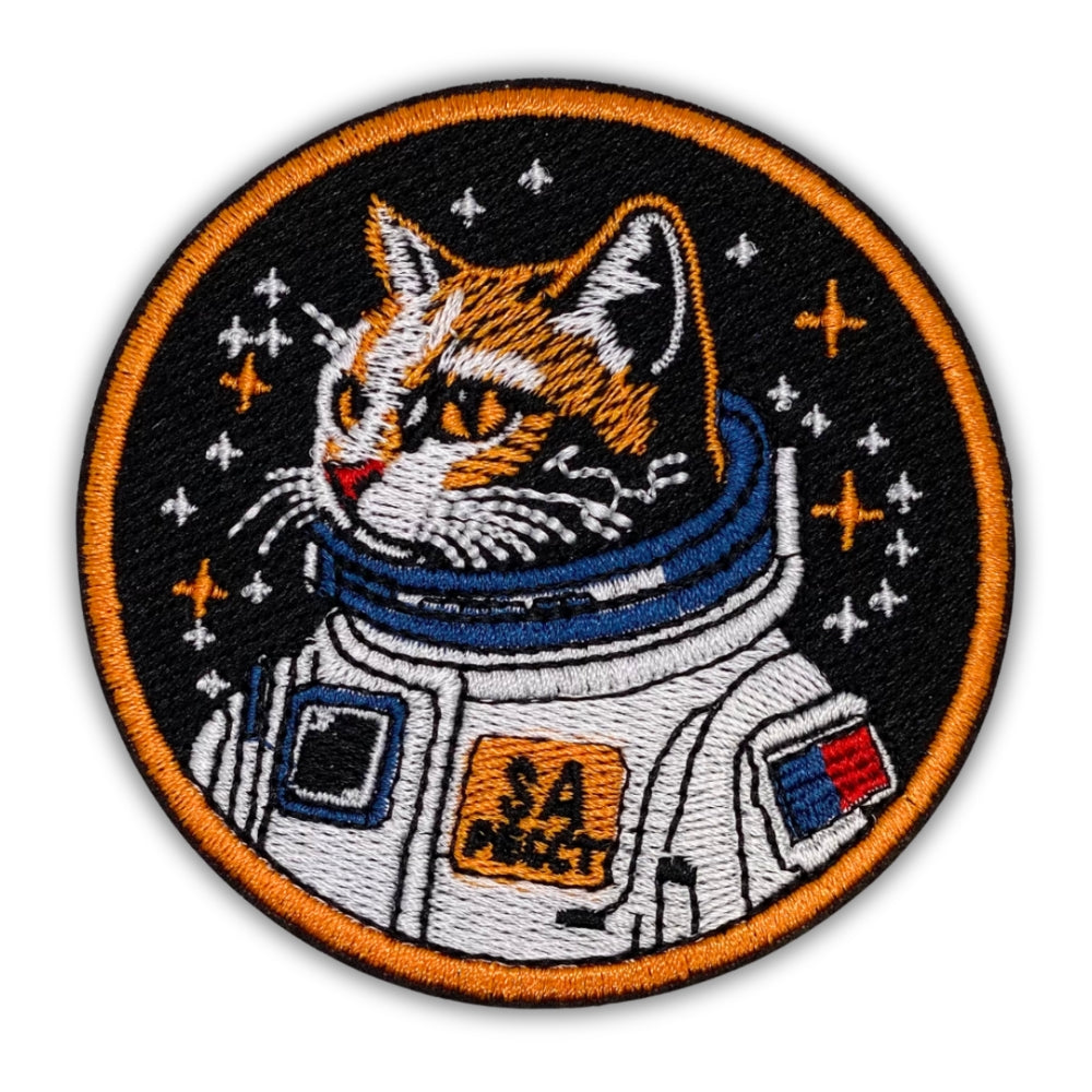 Space Explorer Cat Patch - Embroidered Iron-On Patches