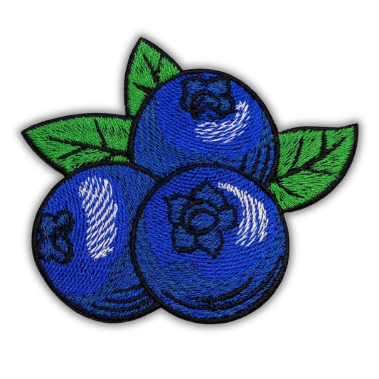 The Blueberry Patch - Embroidered Iron-On Patches