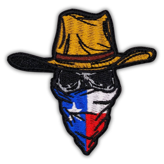 The Texas Bandit Patch - Embroidered Iron-On Patches