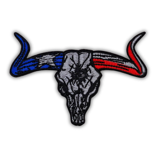 The Texas Longhorn Patch - Embroidered Iron-On Patches