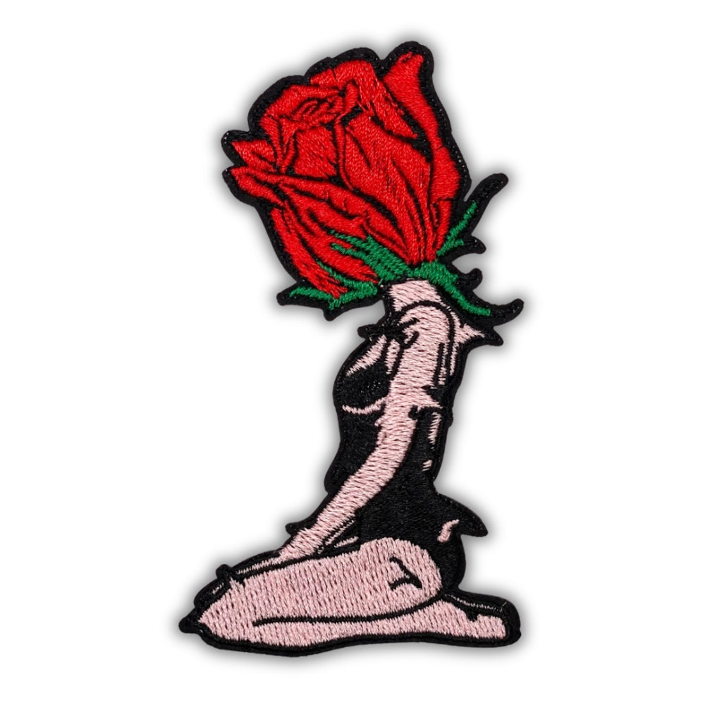 Thorn Maiden Rose Patch - Embroidered Iron-On Patches