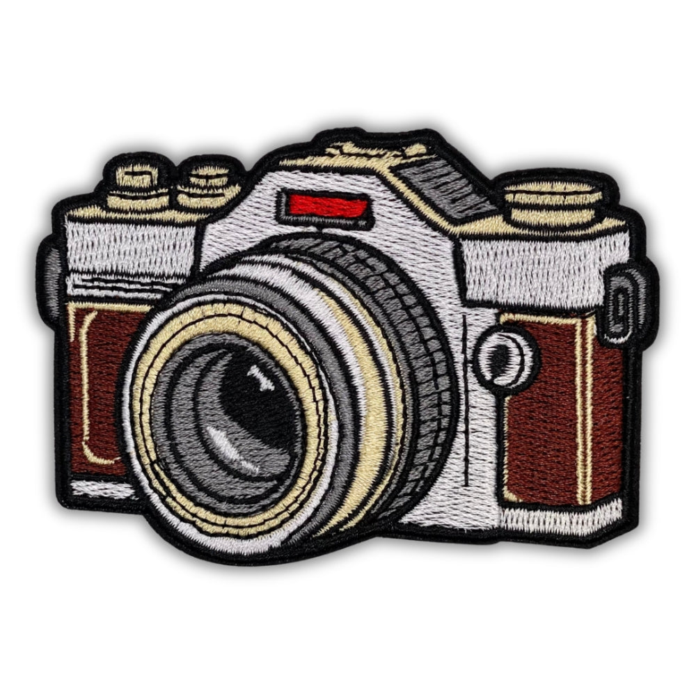 Vintage Camera Patch - Embroidered Iron-On Patches